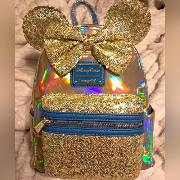 Disney Handbags - Disney Loungefly Backpack - 50th Anniversary - EARidescent Blue